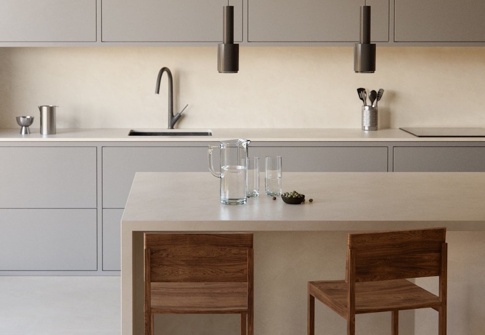 Nacre+Dekton+Kitchen+Countertop